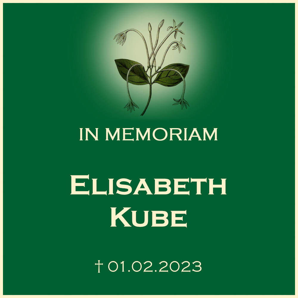 Elisabeth Kube Trauerfeier mit Urnenbeisetzung in der Urnenwand Ortsfriedhof 71720 Oberstenfeld Forststrasse
