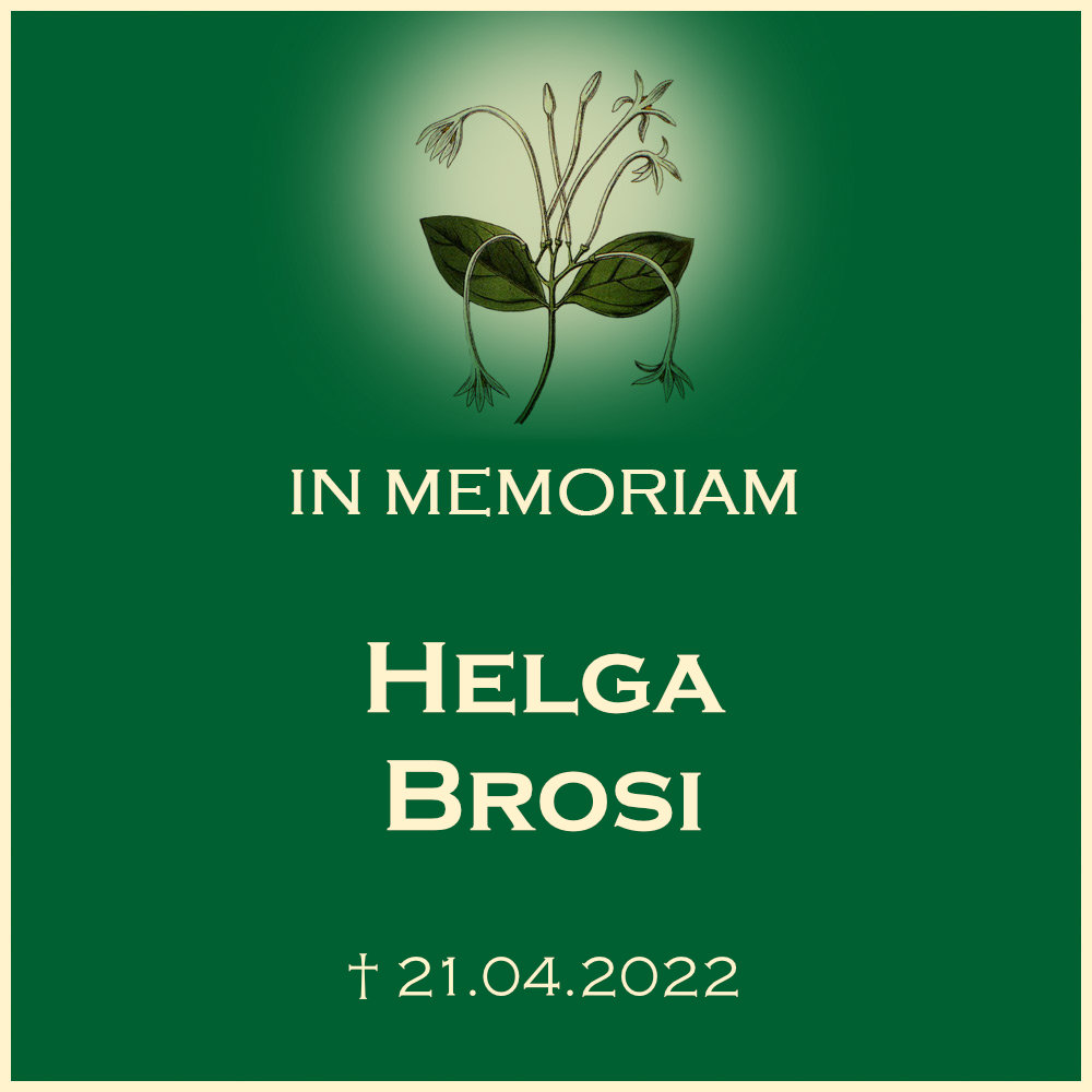 Helga Brosi Trauerfeier mit Urnenbeisetzung in der Urnenwand Ortsfriedhof Oberstenfeld Forststrasse