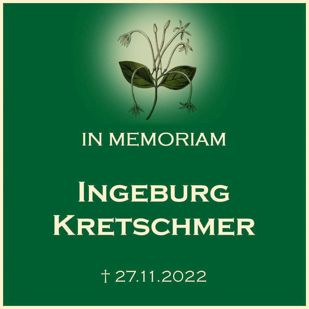 Ingeburg Ketschmer Trauerfeier mit Urnenbeisetzung in der Urnenwand Ortsfriedhof in 71720 Oberstenfeld Forststrasse 37