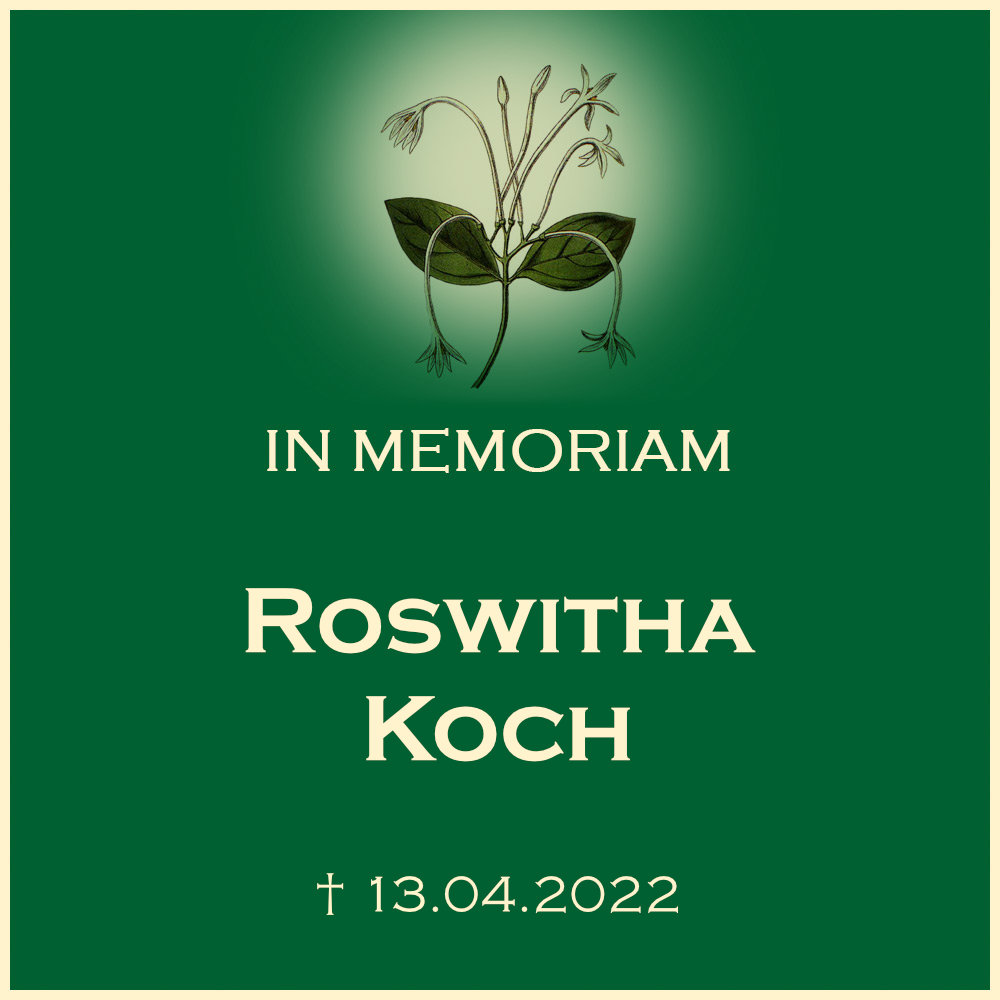 Roswitha Koch Anonyme Urnenbeisetzung Friedhof Abstatt in der Friedhofsstrasse