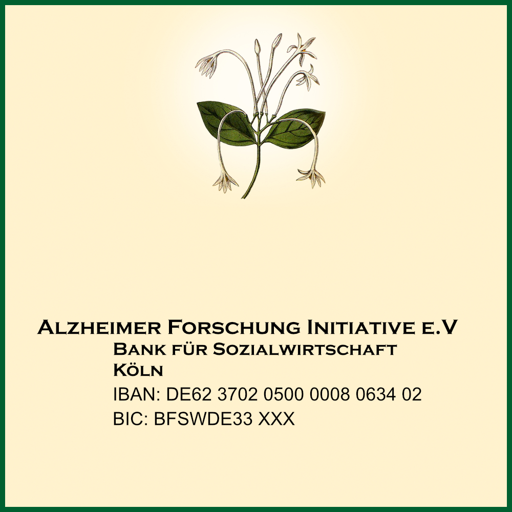Spende für Alzheimer Forschung